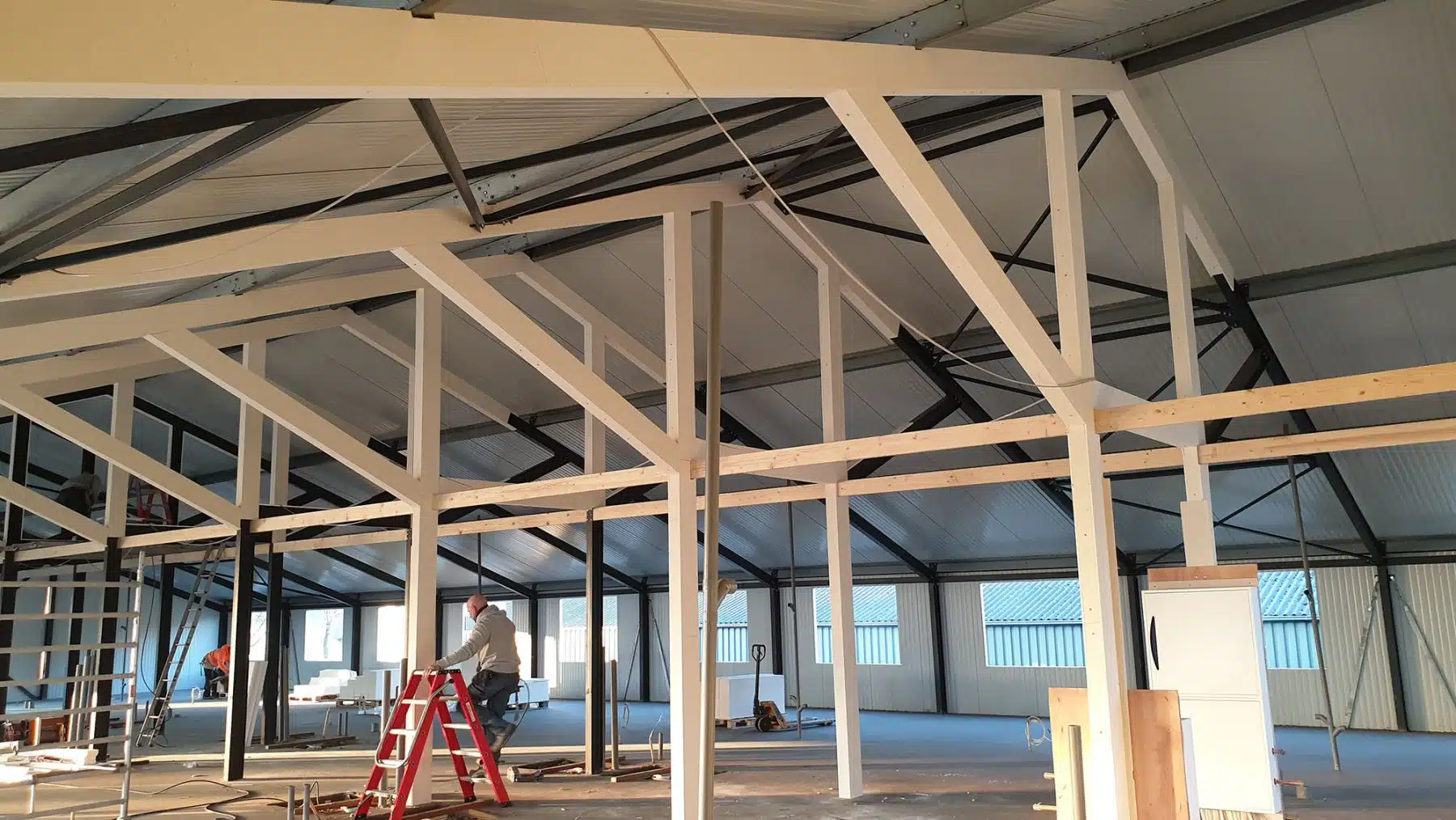 Brandwerende bekleding staalconstructie Genson — projectarchief