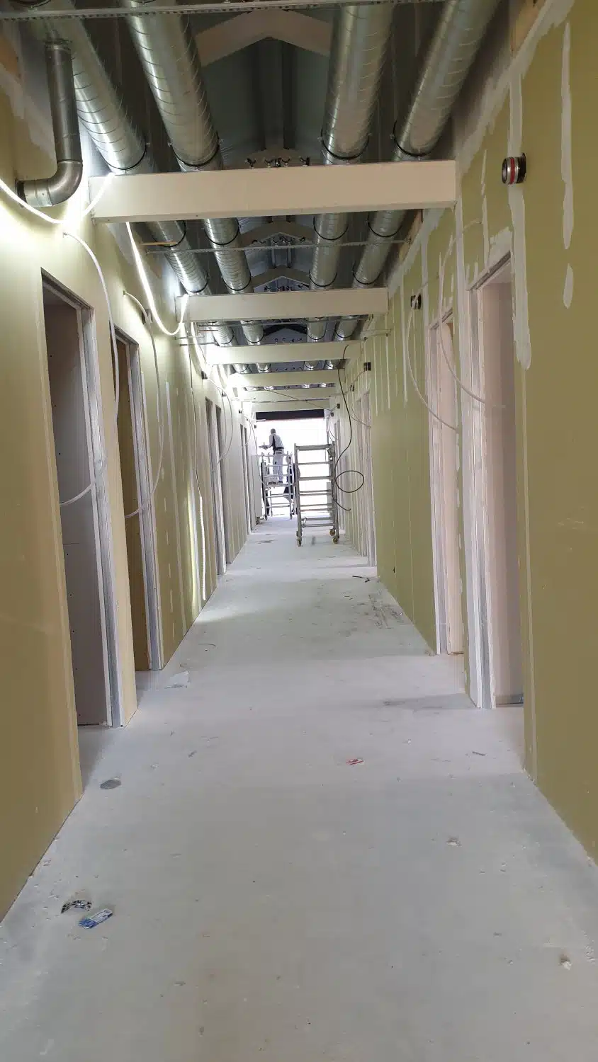 Brandwerende bekleding staalconstructie Genson — projectarchief