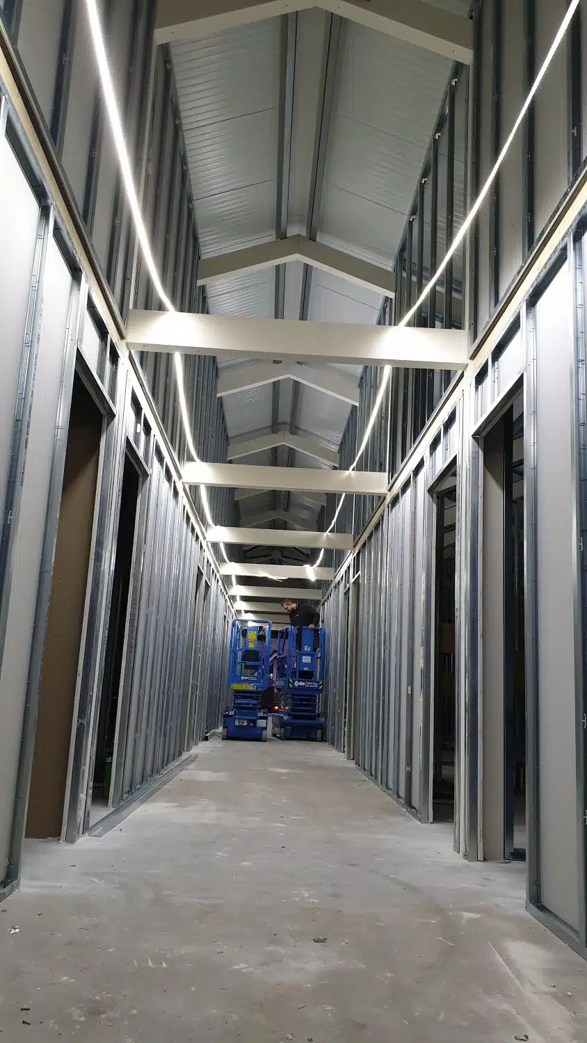 Brandwerende bekleding staalconstructie Genson — projectarchief